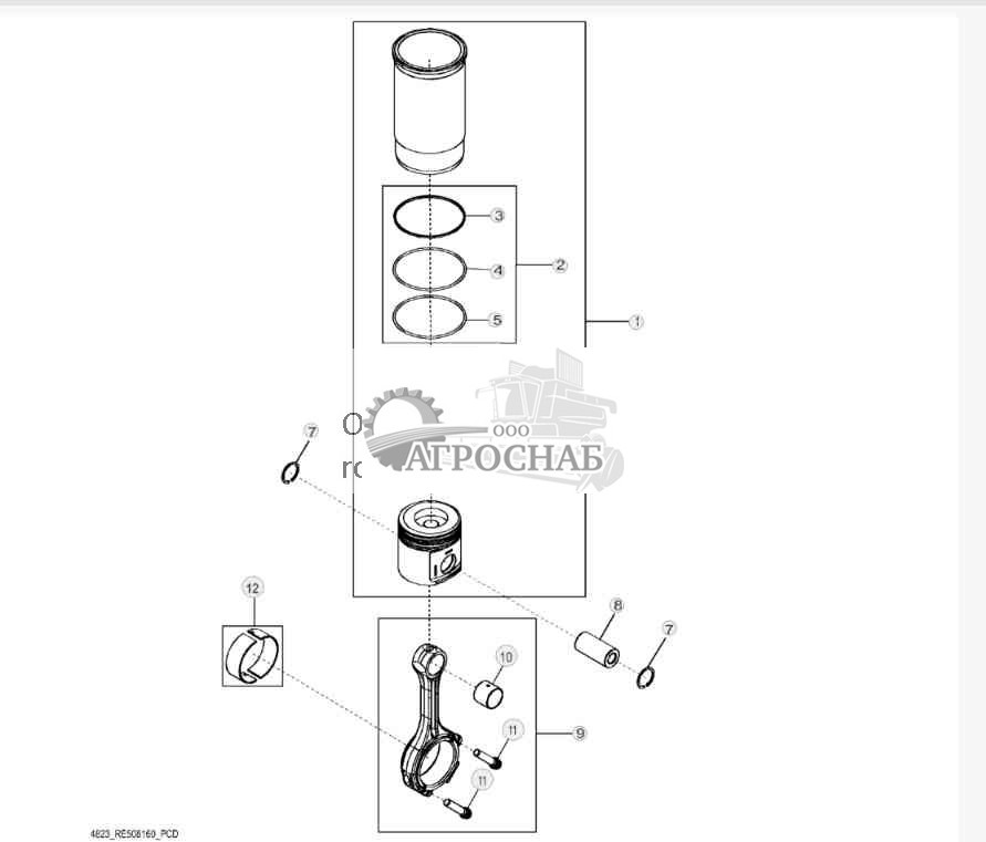 4823 Шатуны и поршни 
